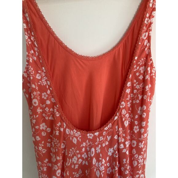 Abercrombie & Fitch Red Floral Midi Dress - Picture 3 of 12